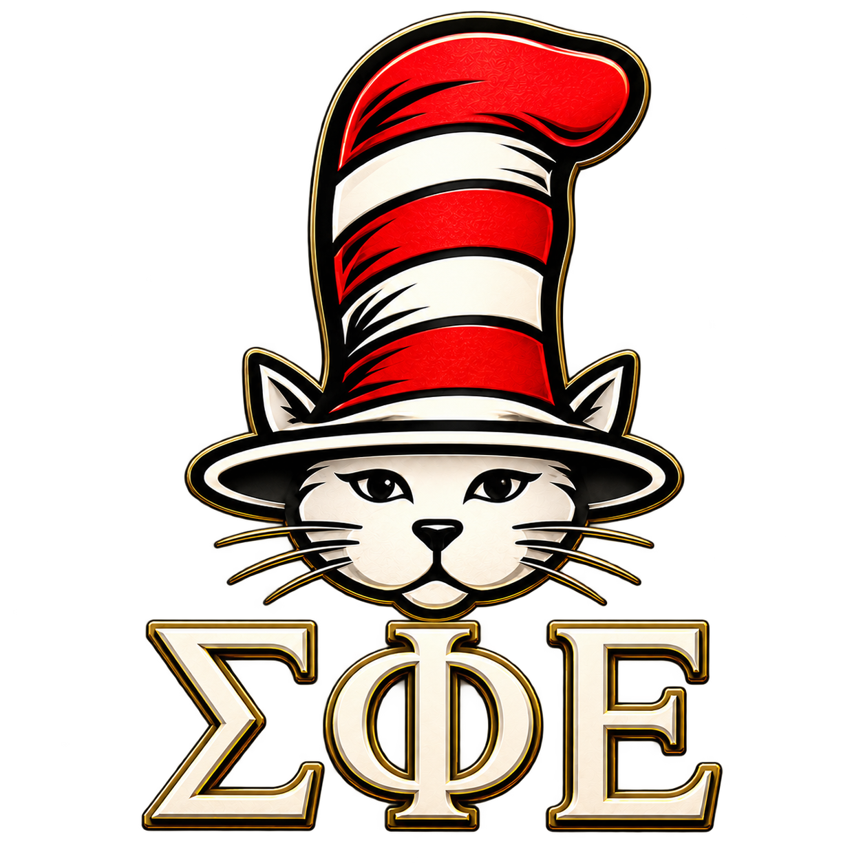 Sigma Phi Epsilon Cat in the Hat crest